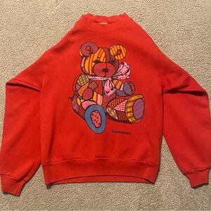 California Red Bear Graphic Sweatshirt